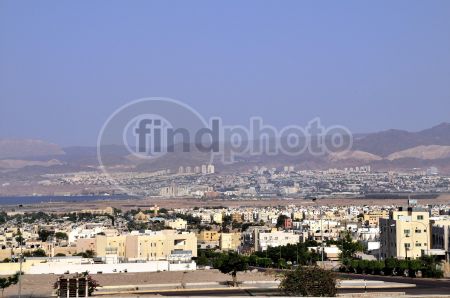 dettaglio immagine NKN6976 Elat in Israele visto da Aqaba (Giordania)