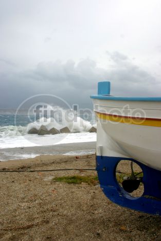 dettaglio immagine Barca durante la tempesta
