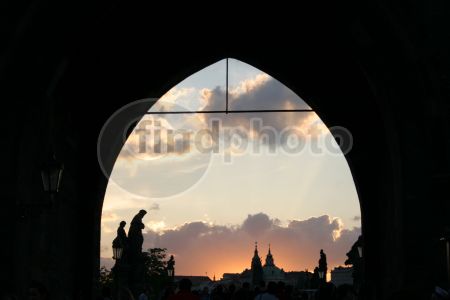dettaglio immagine Tramonto a Praga